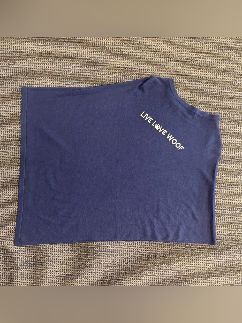 Navy Live Love Woof Lightweight Poncho Topper NWT